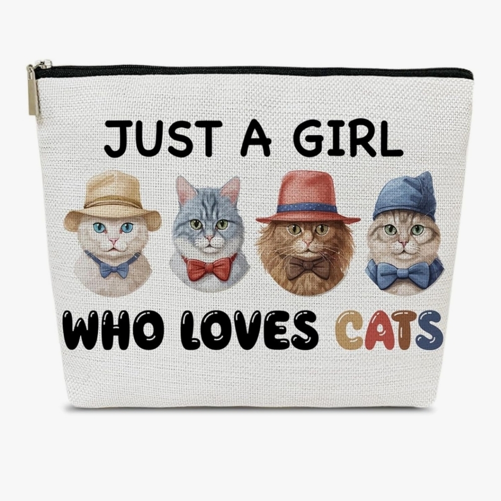 Cat Lovers Gift Travel Cosmetic Bag